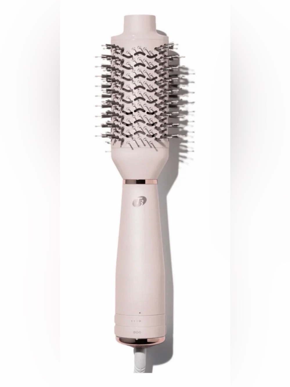 Blush Pink Ionic Hot Air Round Brush - Women Hair Styling Tool